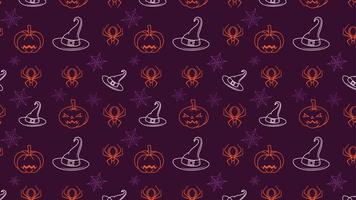 vlak illustratie halloween patroon voor nieuw sjabloon vector