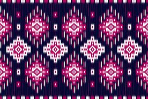 etnisch ikat naadloos patroon in stam. aztec meetkundig etnisch ornament afdrukken. ikat patroon stijl. vector