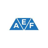 eaf driehoek vorm logo ontwerp Aan wit achtergrond. eaf creatief initialen brief logo concept. vector