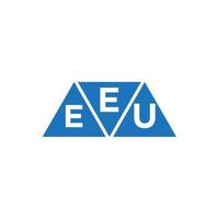 eeu driehoek vorm logo ontwerp Aan wit achtergrond. eeu creatief initialen brief logo concept. vector