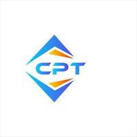 cpt abstract technologie logo ontwerp Aan wit achtergrond. cpt creatief initialen brief logo concept. vector