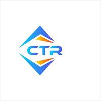 ctr abstract technologie logo ontwerp Aan wit achtergrond. ctr creatief initialen brief logo concept. vector