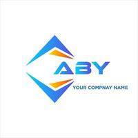 aby abstract technologie logo ontwerp Aan wit achtergrond. aby creatief initialen brief logo concept. vector