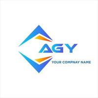 agy abstract technologie logo ontwerp Aan wit achtergrond. agy creatief initialen brief logo concept. vector