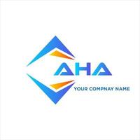 aha abstract technologie logo ontwerp Aan wit achtergrond. aha creatief initialen brief logo concept. vector