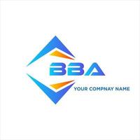 bba abstract technologie logo ontwerp Aan wit achtergrond. bba creatief initialen brief logo concept. vector