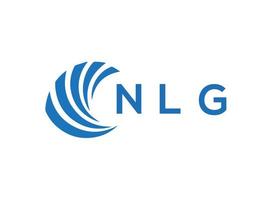 nlg brief logo ontwerp Aan wit achtergrond. nlg creatief cirkel brief logo concept. nlg brief ontwerp. vector