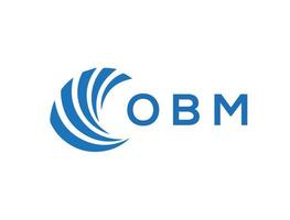 obm brief logo ontwerp Aan wit achtergrond. obm creatief cirkel brief logo concept. obm brief ontwerp. vector