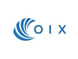 oix brief logo ontwerp Aan wit achtergrond. oix creatief cirkel brief logo concept. oix brief ontwerp. vector