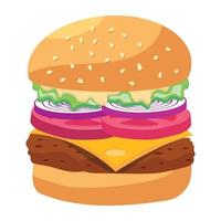 modieus Hamburger concepten vector