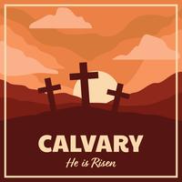 Calvary landschapsposter vector