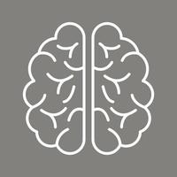 hersenen vector pictogram