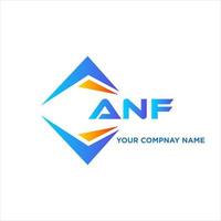 anf abstract technologie logo ontwerp Aan wit achtergrond. anf creatief initialen brief logo concept. vector