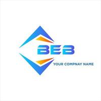 beb abstract technologie logo ontwerp Aan wit achtergrond. beb creatief initialen brief logo concept. vector