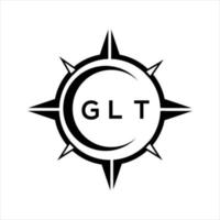 glt abstract technologie cirkel instelling logo ontwerp Aan wit achtergrond. glt creatief initialen brief logo. vector