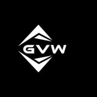 gvw abstract technologie logo ontwerp Aan zwart achtergrond. gvw creatief initialen brief logo concept. vector