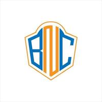 bnc abstract monogram schild logo ontwerp Aan wit achtergrond. bnc creatief initialen brief logo. vector