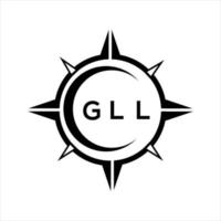 gll abstract technologie cirkel instelling logo ontwerp Aan wit achtergrond. gll creatief initialen brief logo. vector