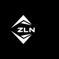 zln abstract technologie logo ontwerp Aan zwart achtergrond. zln creatief initialen brief logo concept. vector