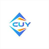 cuy abstract technologie logo ontwerp Aan wit achtergrond. cuy creatief initialen brief logo concept. vector