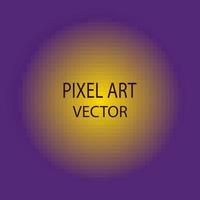 pixel kunst bal met helling vector illustratie