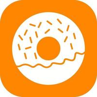 donut glyph icoon vector