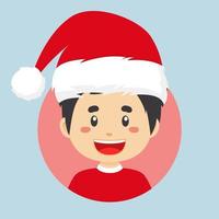 avatar van een Kerstmis karakter vector