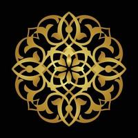 mandala luxe goud Islamitisch achtergrond vector