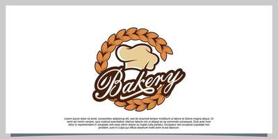 bakkerij logo sjabloon met modern concept vector