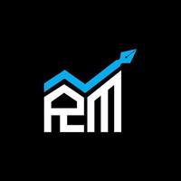 rm letter logo creatief ontwerp met vectorafbeelding, rm eenvoudig en modern logo. vector