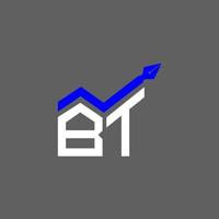 bt brief logo creatief ontwerp met vector grafisch, bt gemakkelijk en modern logo.