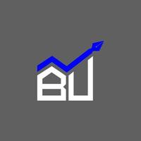 bu brief logo creatief ontwerp met vector grafisch, bu gemakkelijk en modern logo.