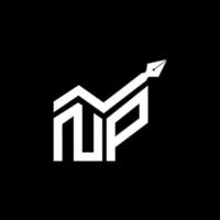 np-logo creatief ontwerp met vectorafbeelding, np eenvoudig en modern logo. vector