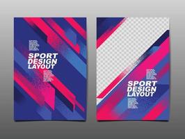 sport ontwerp lay-out, sjabloonontwerp, sport achtergrond, dynamische poster, penseel snelheid banner, vectorillustratie. vector