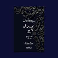 luxe mandala patroon achtergrond met gouden arabesque vector