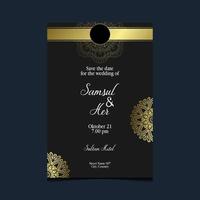 luxe mandala patroon achtergrond met gouden arabesque vector