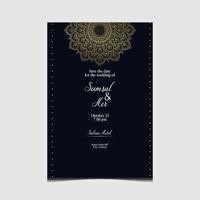 luxe mandala patroon achtergrond met gouden arabesque vector