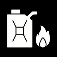 uniek brandstof naar brand vector icoon