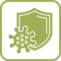 virus bescherming vector icoon