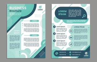 bedrijf essentieel vlak brochure ontwerp sjabloon vector