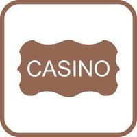 casino teken vector icoon