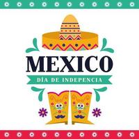 Mexicaanse onafhankelijkheidsdag banner vector