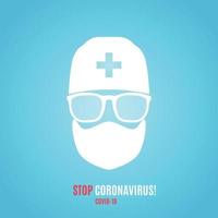 stop coronavirus vector banner. coronavirus uitbraak illustratie.