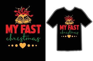 mijn snel Kerstmis SVG t overhemd ontwerp vector