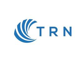 trn brief logo ontwerp Aan wit achtergrond. trn creatief cirkel brief logo concept. trn brief ontwerp. vector