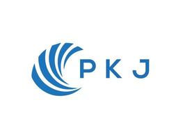 pkj brief logo ontwerp Aan wit achtergrond. pkj creatief cirkel brief logo concept. pkj brief ontwerp. vector