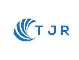 tjr brief logo ontwerp Aan wit achtergrond. tjr creatief cirkel brief logo concept. tjr brief ontwerp. vector