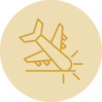 vliegtuig Botsing vector icoon ontwerp