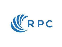 rpc brief logo ontwerp Aan wit achtergrond. rpc creatief cirkel brief logo concept. rpc brief ontwerp. vector