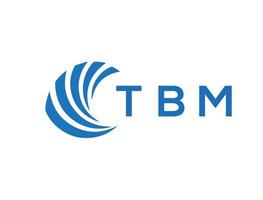 tbm brief logo ontwerp Aan wit achtergrond. tbm creatief cirkel brief logo concept. tbm brief ontwerp. vector